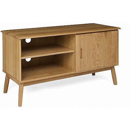 The Smith Collection - Malmo Oak 1 Door TV Cabinet