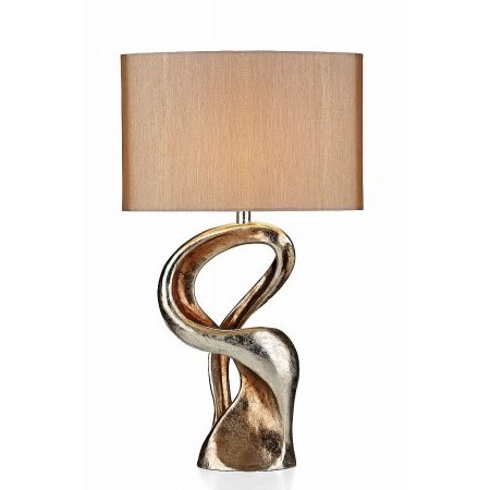 Dar Lighting - Alchemy Table Lamp Gold Resin complete with Shade