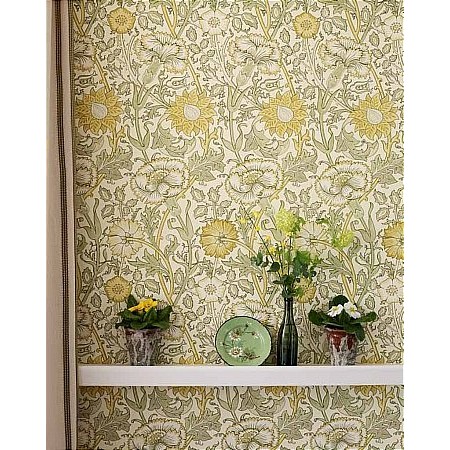 William Morris - Pink and Rose Wallpaper