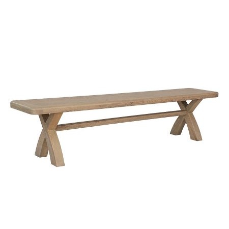 Kettle Interiors - Helford 2m Cross Leg Dining Bench