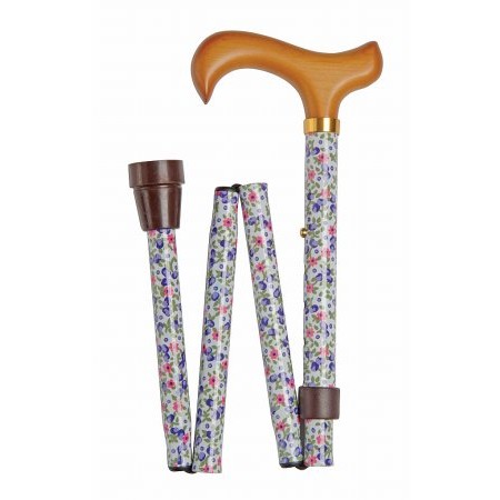 Classic Canes - Folding Cane Value Folding Cane White Floral