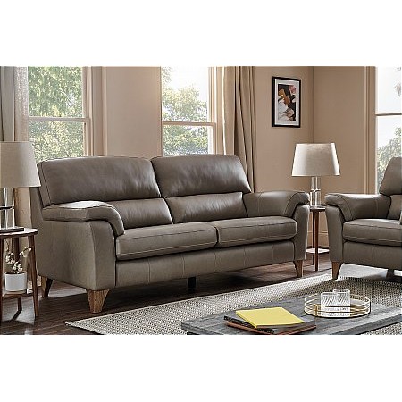 The Smith Collection - Arundel 3 Seater Leather Sofa