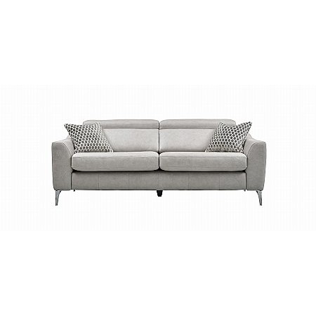 The Smith Collection - Ely 3 Seater Leather Sofa