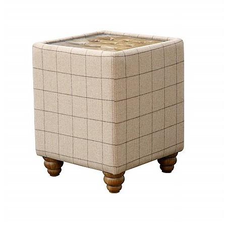Kettle Interiors - CH76 CN Side Table with Glass Top
