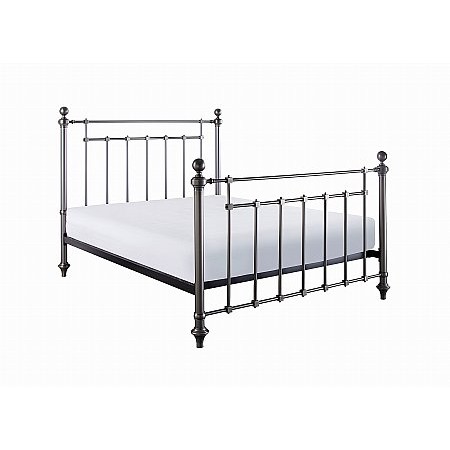 The Smith Collection - Galloway Metal Bedstead in 	 Antique Silver