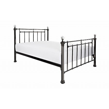 The Smith Collection - Stirling Metal Bedstead in Black Nickel