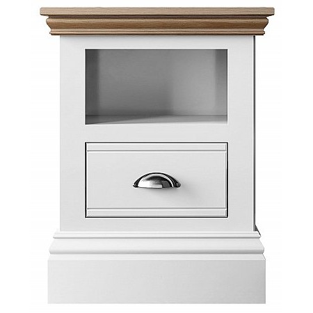 Hill And Hunter - New England 1 Drawer Open Shelf Bedside