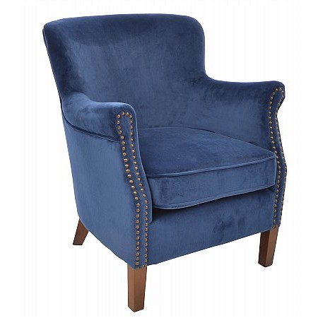 Ancient Mariner - Cromarty Armchair Navy Velvet