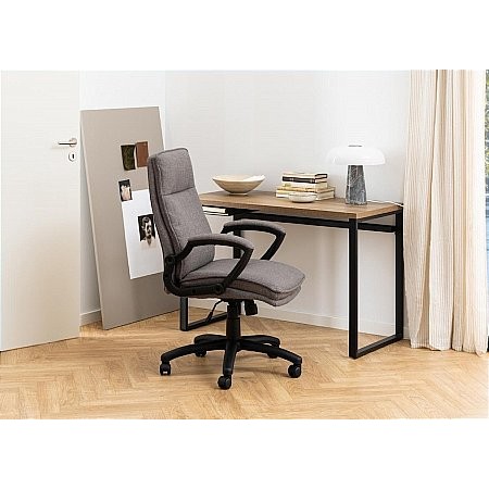 Actona - Brad Desk Chair Light Grey Brown