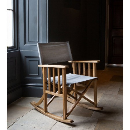 Carlton Furniture - Howley Directors Oak Framed Rocker Chair
