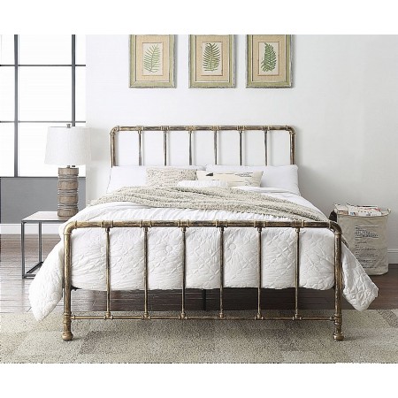 The Smith Collection - Kensa Metal Bedstead in Antique Bronze