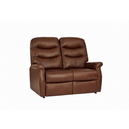Celebrity - Hollingwell Petite 2 Seater Leather Split Fixed Sofa