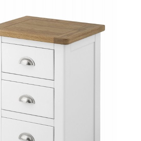 The Smith Collection - Polperro Bedside Cabinet White